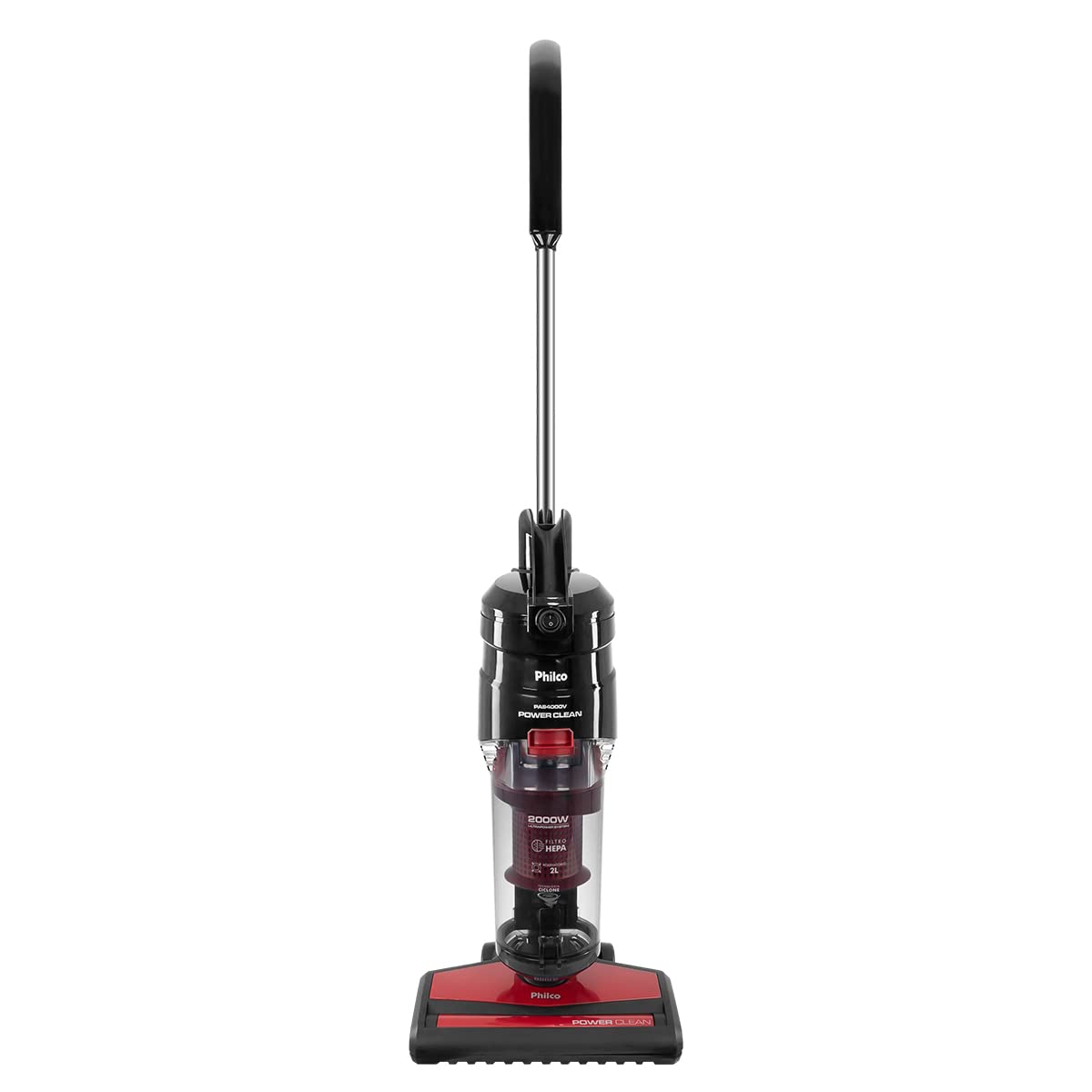 Aspirador de Pó Vertical Philco Power Clean PAS4000V, 2000W, Filtro HEPA, 2L, 127V