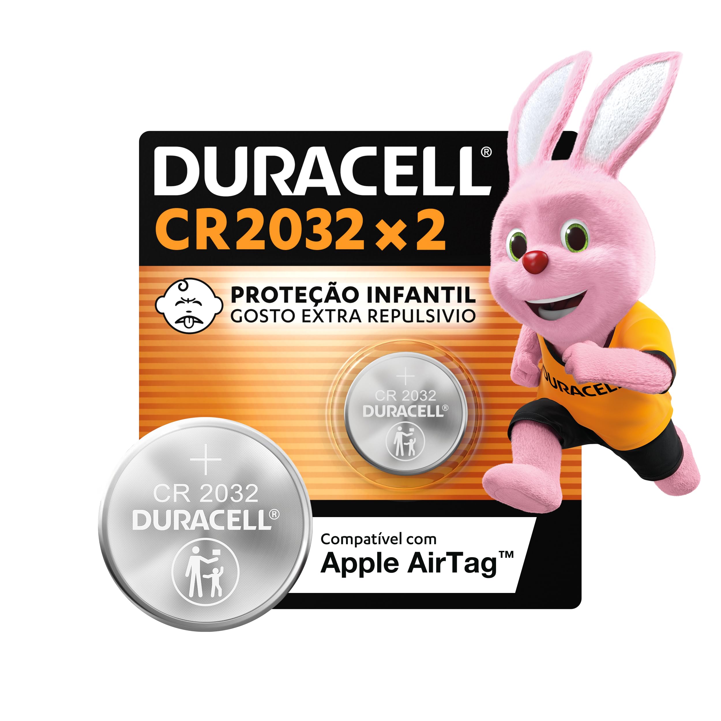 Duracell Pilhas Moeda CR2032 Pack 2 Unidades