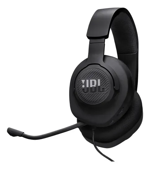 Headset Gamer JBL Quantum 100M2 com Fio e Microfone Removível — Preto