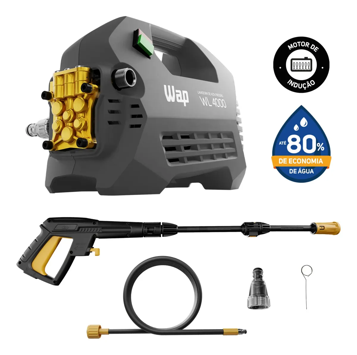 Lavadora de Alta Pressão WAP WL 4000 2000W 420L/h 1950 PSI