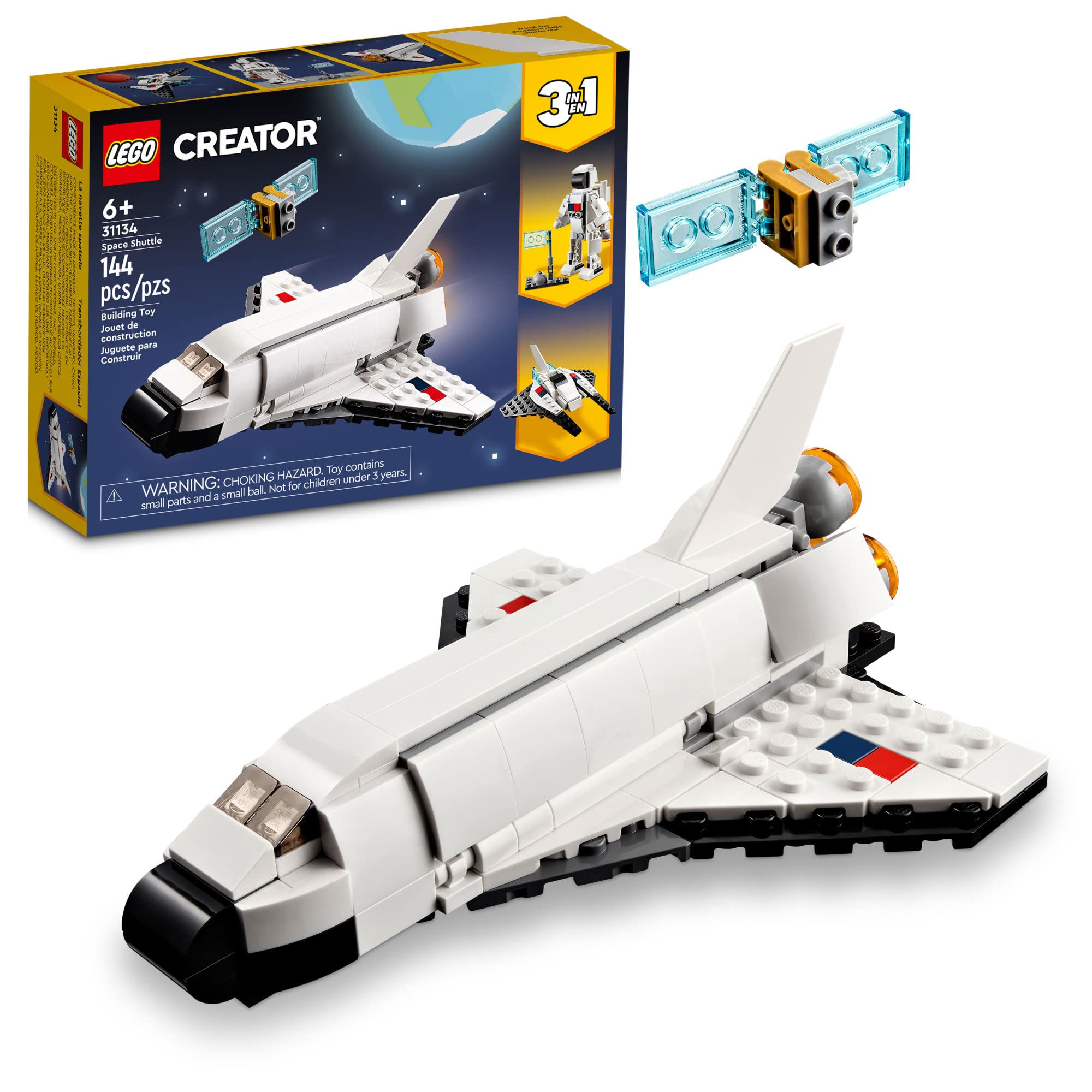LEGO Creator Ônibus Espacial 3 em 1 31134 (144 Peças)