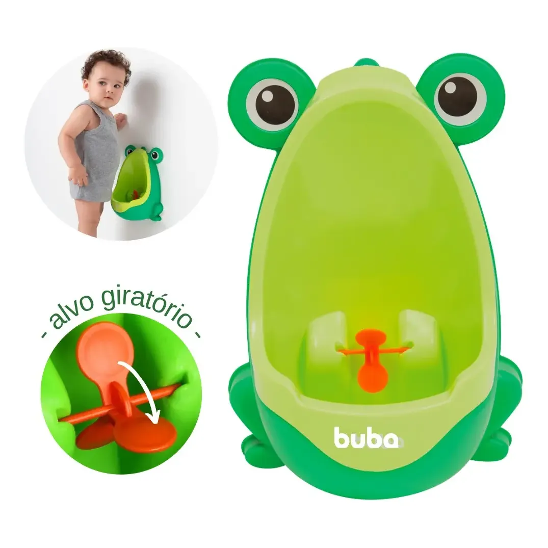 Mictório Infantil Sapinho Desfralde Sanitário Penico Buba Verde