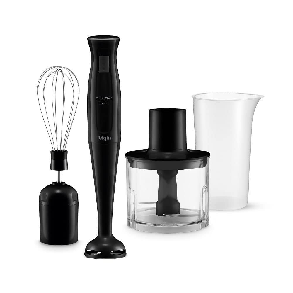 Mixer Vertical Turbo Chef Elgin 3 em 1 200W Preto 110V