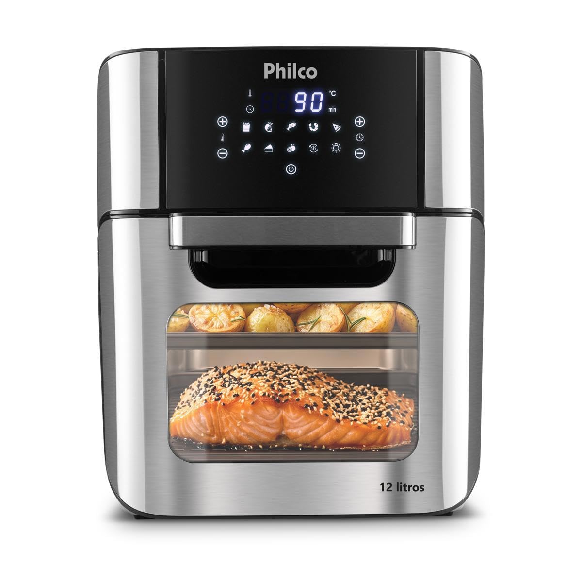 Fritadeira Philco Air Fryer Oven 12L PFR2200P, 9 Funções, 127V