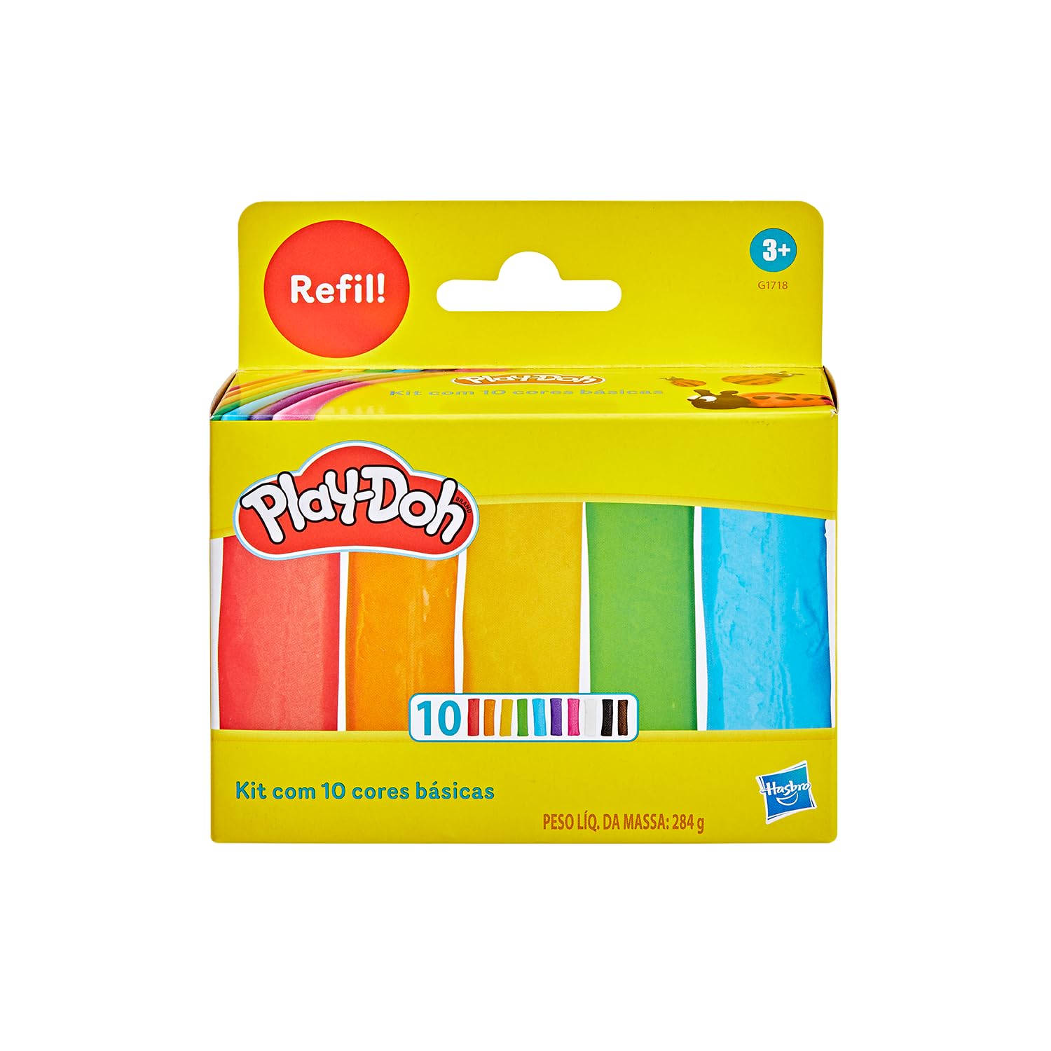 Play-Doh Kit com 10 Cores de Massinha (Refil, 10 x 28g)