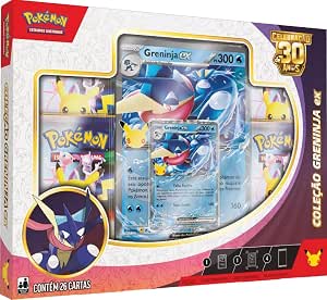 Pokémon TCG Celebração de 30 Anos — Box Pokémon Ex Greninja