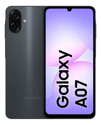 Samsung Galaxy A07 128GB Preto, 4GB RAM, Tela 6,7" 90Hz (ANATEL 32302500953)